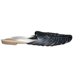 Lovely Wonderly Etta Mules-Black Slip On Summer‎ Sandals Women's Size 9M Casual